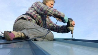 On her roof Pt Townsend